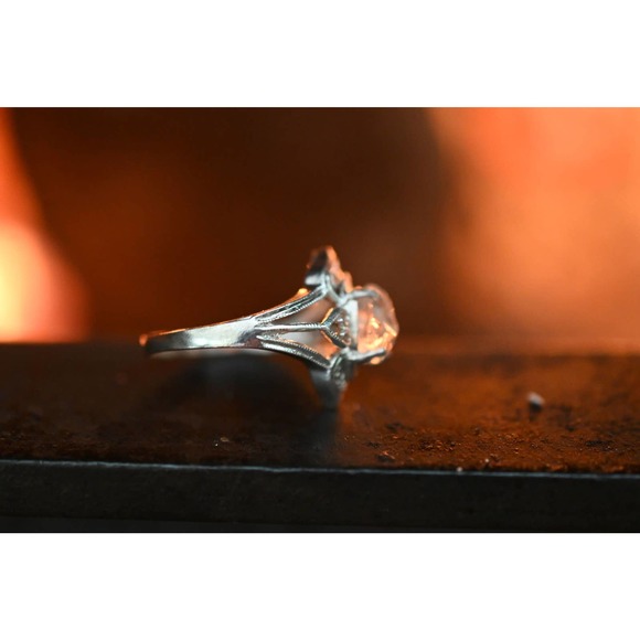 COPY - Handmade Raw Diamond Engagement Ring, Rough Diamond Wedding Band,… - Picture 2 of 4